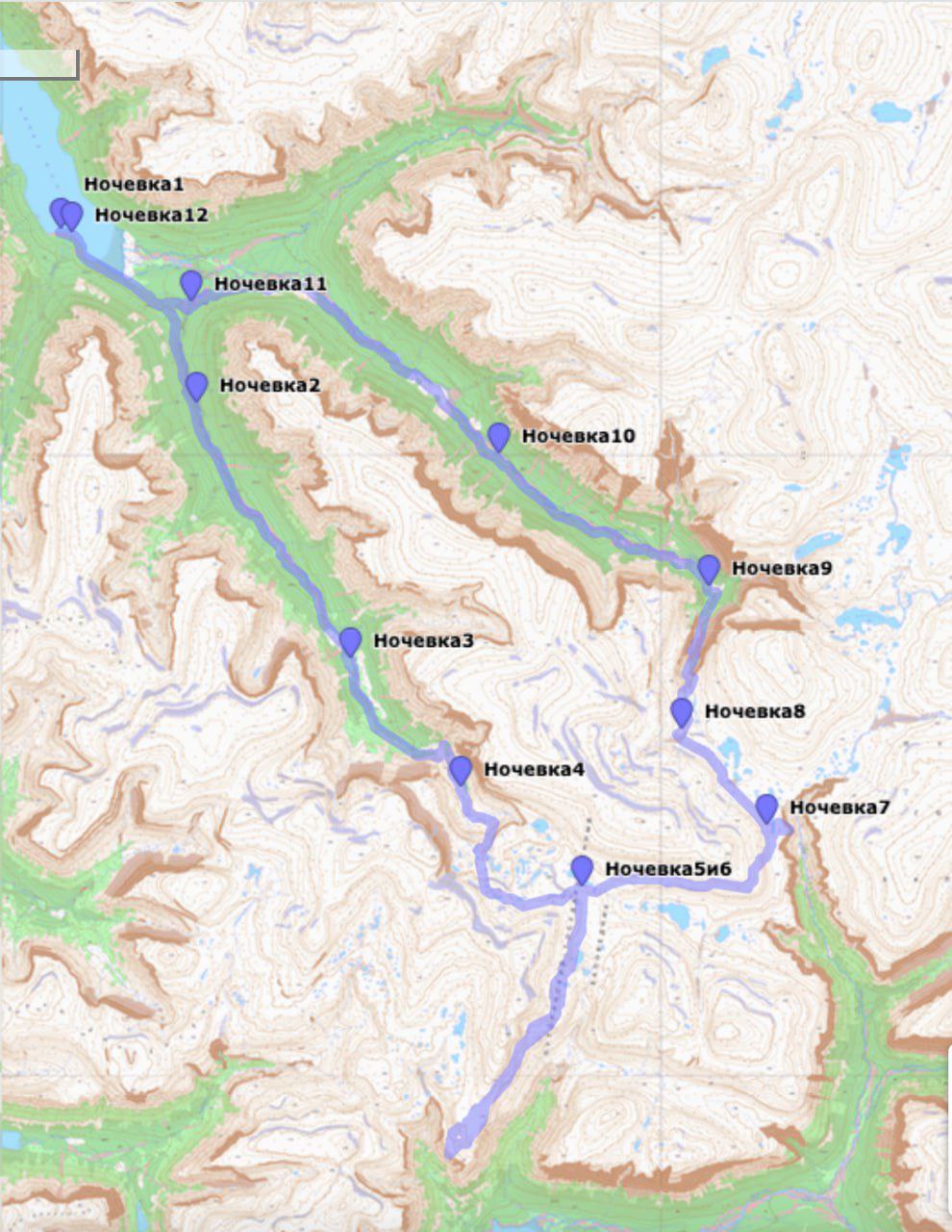 Маршрут по Плато Путорана