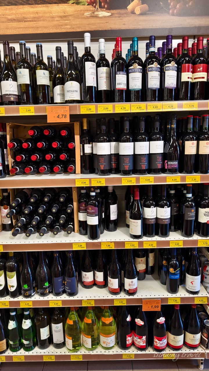 Цены в Италии на вино 2025